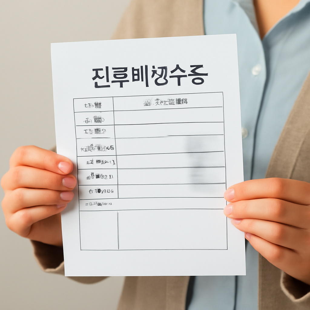 진료비영수증 대표 이미지